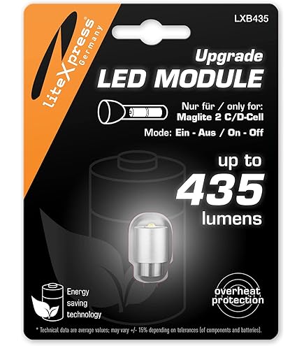 TorchUpgrades Kompatibel mit/Ersatz für MagLite LED-Umwandlung/Upgrade-Leuchtmittel 700 lm, 2D/2C 3D/3C 4D/4C, 5D, 6D Zellenlampe/Taschenlampe Cree XP-G2 Cnc TorchUpgrades Kompatibel mit/Ersatz für MagLite LED-Umwandlung/Upgrade-Leuchtmittel 700 lm, 2D/2C 3D/3C 4D/4C, 5D, 6D Zellenlampe/Taschenlampe Cree XP-G2 Cnc