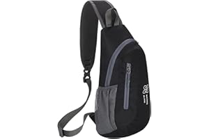 Xoolkly Brusttasche Sling Bag Schulterrucksack Wasserdicht Umhängetasche Herren und Damen Sling Rucksack Leichte Multipurpose Schultertasche für Outdoor Wandern Reisen Radfahren