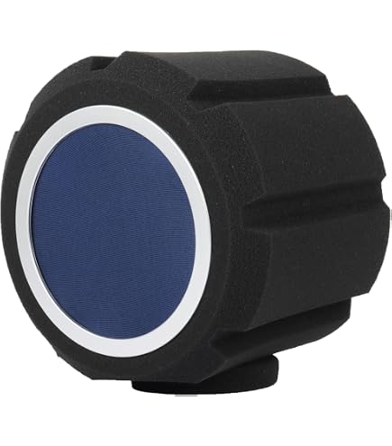 ZealSound Bouclier Isolant Pour Micro - Filtre Anti-pop, Réduction Du Bruit - Compatible Yeti, Blue Yeti, Rode, HyperX - Noir