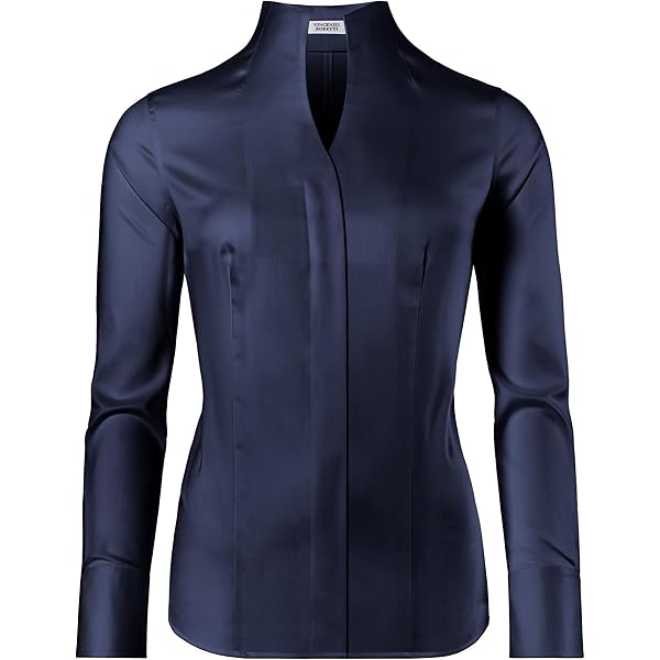 Vincenzo Boretti Blouse, slimfit/getailleerd, stretch, kelkkraag - gemakkelijk te strijken, 2, roze, 34