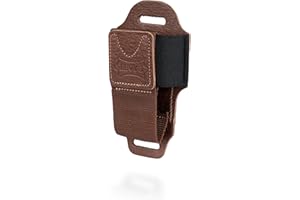 Levy's Leathers MM14-BRN Accessories - Soporte para transmisor inalámbrico de cuero - BRN