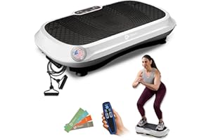 LifePro Waver Vibration Plate Exercise Machine for Full Body Workout, 99 Speed Levels, Resistance Bands, Remote, Home Fitness and Weight Loss Platform