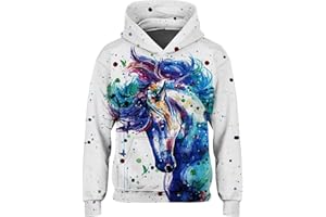 Goodstoworld Boys Girls Hoodies Funny Pullover Sweatshirts 3D Printed Fleece Hoodie with Kangaroo Pocket