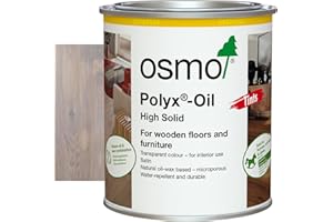 Osmo Polyx®-Oil Tints - Hard Wax Oil 3040, White Satin Finish, 750ml - Durable Wood Oil for Wooden Furniture, Water-Resistant Floor Wax, Wood Treatments - Ideal for Oak, Pine, Spruce, Beech & More