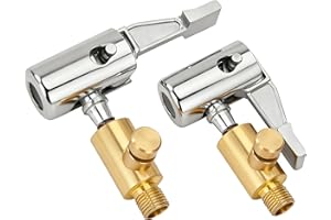Tunejoy Autoventil Adapter Auto Luftpumpen Clip mit Druckablass Autoventil Hebelstecker für Fahrräder Motorräder Reifen Amerikanische Ventil 2 Stück