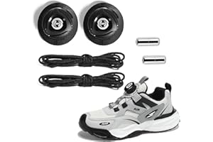 kaiyaya 2 PCS Schnürsenkel Ohne Binden,Automatic Twist Lock Shoelaces Schnürsenkel,Kein Binden,Sneaker Lock für Unisex,für Schuhe die Geschnürt Werden Müssen Schnellverschluss