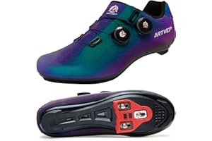 ARTVEP Herren Radschuhe Damen MTB Fahrradschuhe Kompatibel mit Look SPD SPD-SL Delta Lock Pedal Reitschuhe Kompatibel mit Peloton Schuhen