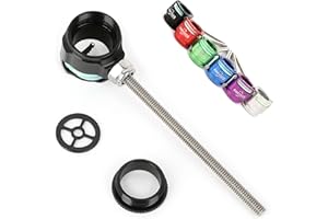 SHARROW Tir à l'arc Arc Recourbé Visière Scope Bow Sight Pin Visée Viseur à Arc Classique Portée 0.019" Fibre pour Le Tir sur Cible