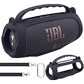 co2CREA Silicone Carry Case for JBL Charge 5 WiFi and Bluetooth Speaker, Portable Ultralight Silicone Protective Case with Ca