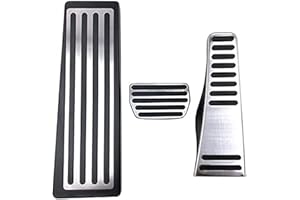 KEADSMK Für Volvo XC60 XC90 S90 V90 2018-2020, Edelstahl Auto Gaspedal Kraftstoffpedal Bremse Fußstütze Pedale Abdeckung Zubehör