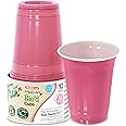 FUN BY AL BAYADER فن Colors Bio`d Cups 12 oz - Biodegradable disposable Cup for juices, Water, Cold Drinks,Drinking Cups- Blush Pink (Pack of 10)