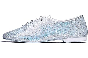 Katz Dancewear Silver Glitter Full Suede Sole Jazz Dance Shoe Childs & Adults Sizes (Childs Size UK 1)