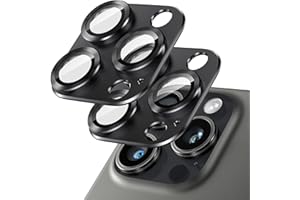 Giftorld [2-pak ochrony obiektywu aparatu do iPhone 13 Pro / 13 Pro Max, szkło hartowane 9H, aluminiowa osłona płyty, okrąg nocny, czystość HD, łatwa instalacja, kolor czarny