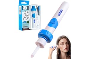 LAVREBU Oroclear Ohrenschmalz-Sauger Set,Elektrisch Ohrenreiniger Entferner,Ohrenschmalz-Reiniger Mit 2 Waschbaren Ersatzköpfen Sicheres Und Weiches Ear Cleaner,FüR Kinder Und Ohrreiniger Erwachsene
