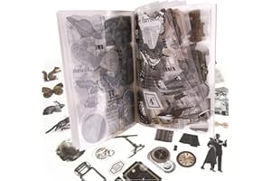 GEBETTER 177Pc Autocollant Scrapbooking Sticker Vintage Motif Astronomie Planète Lune Océan Autocollant Adhésif Décoratif Rétro pour DIY Scrapbook Journal Cahier Album Photo Bricolage Travaux Manuel Artisanat