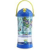 Disney Store Toy Story 4 - Official 11oz Snow Globe Straw Tumbler for Kids with Flip Straw and Screw Lid, Suitable for Ages 4
