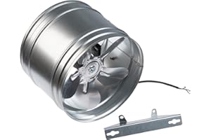 STEINBERG14 Ø 250mm Ventilador Axial, Ventilador de Conducto, para Suministro y Extracción de Aire