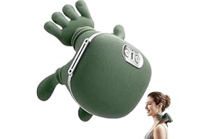 ‎WAABOSE Massierende Hand für Nacken, 4D-Nackenmassagegerät, Rücken- und Halswirbelmassagegerät mit Wärme, Massagegerät, Massagegerät für Nacken und Schultern zum Reisen, Ausruhen, zur Stresslinderung