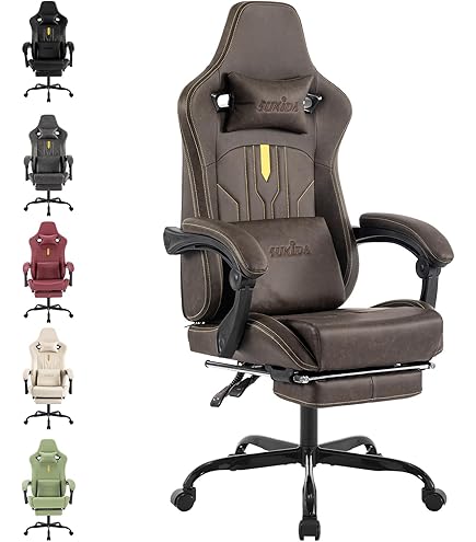 KingSo Gaming Chair Racing Style Bürostuhl 180 ° verstellbarer hoher Rücken Vide