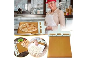 vokkrv Pala per Pizza, 55 x 35 cm Tagliere Paletta Per Pizza, Utensili da Forno, Flessibile in Plastica, Supporto di una Grande Superficie, per Pizza, Forno e Barbecue per Cuocere Pane, più Stabile