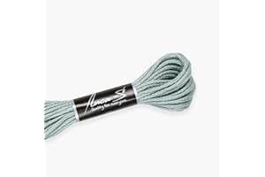 Premium Embroidery Thread Luca-S, 100% Giza Cotton, Oeko TEX Certified Stranded Cotton - 168 / DMC 927 / Anchor 848