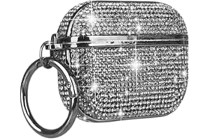 JRCYVTA för AirPods4 diamantfodral strass bling glitter kristall glänsande gnistrande söt för AirPods4 fodral för flickor kvi