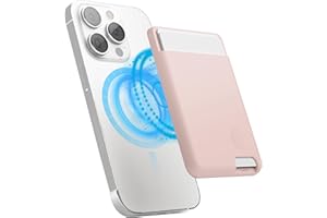 elago Cartera Tarjetero Magnético-2 Tarjetas Compatible con MagSafe, iPhone 17/16/15/14/13/12 - Cartera Segura para Teléfono, Larga Duración, Protección contra Arañazos y Daños (Rosa Arena)