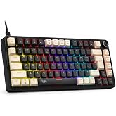 GAMEAGLE%75 Kablolu RGB Mekanik Gaming Klavye, T&uuml;rk&ccedil;e Q, Blue Switch KB-10 | Full Anti-Ghosting, Hot Swap, Double Shot Tuşlar