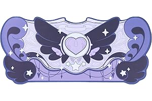 GeekShare Duża gamingowa podkładka pod mysz, ciemnofioletowa, antypoślizgowa, gumowa podkładka pod mysz, duża podkładka na biurko pod klawiaturę i mysz, idealna do gier lub pracy w domu, biura, ciemna