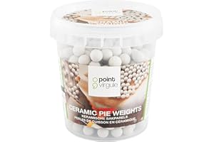 Point-Virgule Billes de Cuisson en Céramique, Poids de Cuisson Réutilisable, Remplissage de Cuisson à l'Aveugle, 600 g