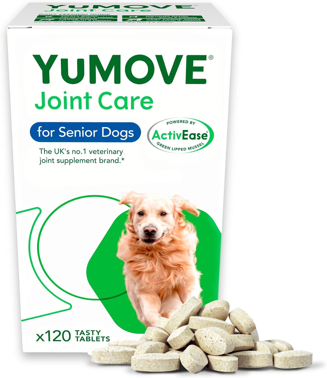 YuMOVE Senior Dog Joint Supplement, High Strength for Joint Care, Essential Dog Hip and Joint Support for Senior Dogs Aged 8+