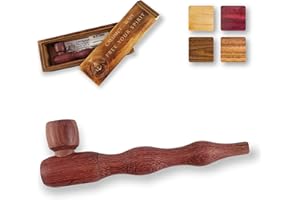 SPIRITPIPES BY CALUMET EST 2015 Calumet Wapi - Purpfeife aus Holz mit Aktivkohlefilter - Vier Holzsorten - Made in Germany … (Amaranth)