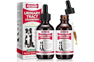 FEELIVILLE Urinary Tract for Dogs - Anti-Blasenentzündung, 2PCS Dog Urinary Tract Supplements, Prävention Inkontinenz & Blasensteine, halten Haustier Nieren Gesundheit & UTI Pflege