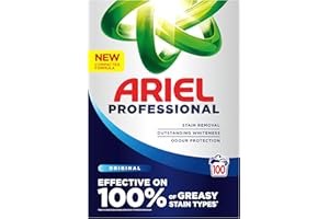 Ariel Professional Washing Powder Laundry Detergent Original 100 washes, 5.5kg