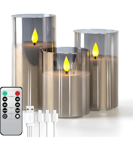 Candele LED Senza Fiamma JINYANIA: Effetto Fiamma Realistico, Telecomando, Timer 2/4/6/8h - Confezione Da 9
