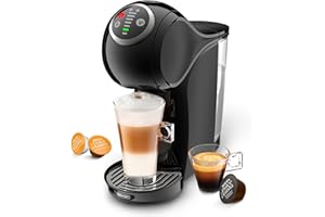NESCAFÉ DOLCE GUSTO Genio Plus EDG315.B - Macchina da caffè automatica a capsule, 15 bar, serbatoio da 0,8 l, colore: Nero
