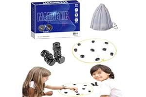 May Huang Magnetyczna gra szachowa, magnetyczna gra w szachy, zabawka dla dzieci, gra magnetyczna, do podróży, szachów, magnetyczna, przenośna, na imprezę (B), szer.: