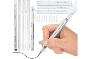 ATOMUS Marker Pen do tatuażu Microblading Eyebrow Reshaping Mark and Erase Pen Surgical Tip Markers Skin Marker Pen