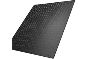PRESTIGE FLOOR MATS LTD Prestige Mats - 1.5m x 1.5m, Black Rubber Matting - Indoor & Outdoor Use - 3mm - Non-Slip Penny Design - Ideal for Garage, Vans, Gym, Warehouse