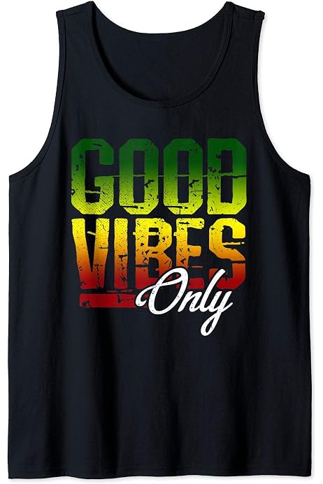 Débardeur Reggae Heals The Soul Avec Lion De Judah | Couleurs Rastafari | Coton Léger | Pour Fans De Reggae Et Culture Jamaïcaine