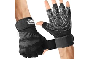 WEHERS Weightlifting Gloves for Men and Women with Wrist Support - Padded Full Palm Protection, Breathable for Training, Fitness, Cycling, Hanging, Pull Ups