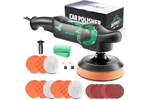 BATOCA Lucidatrice Auto Professionale,850W Lucidatrice Auto,Lucidatrice Rotativa Lineare,Lucidatrice Elettrica,Forza di Taglio Forte,Velocità Variabile a 6 Velocità,Con Tampone Lucidatura 150mm