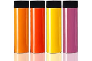 Youngever 6 Pacchi 500ML Bottiglia di Succo Plastica Vuota Trasparente, Empty Bottle per Acqua Succhi Latte e Altre Bevande Fatte In Casa