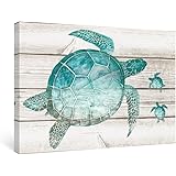 Amazon De Sumgar Ocean Wandkunst Badezimmer Strand Blau Leinwand