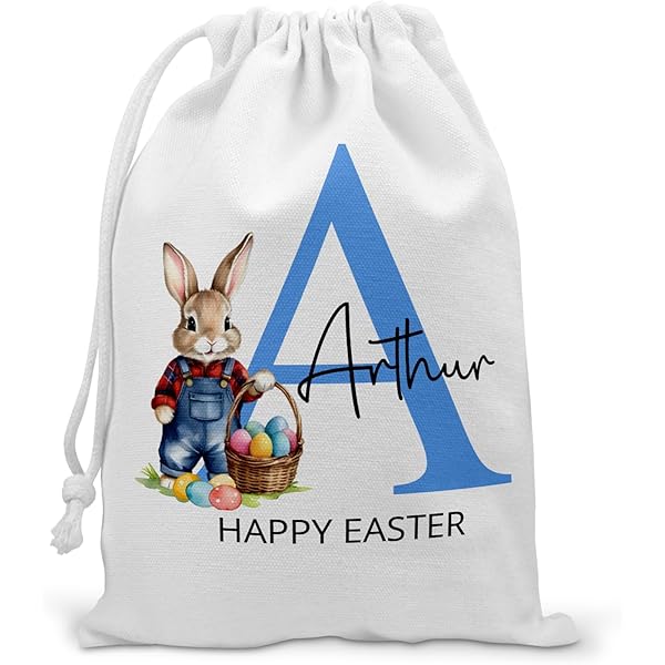 Personalized Easter Tote Bag - Personalized Easter Tote Bag Easter Egg Hunt Boy Girl Easter Basket Gift - Personalized Tote Bag