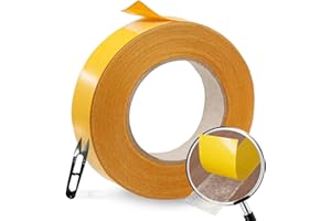 TAPES VARGORT Adhesivo doble cara | cinta de doble cara extrafuerte 6mm x 10m L | cinta doble cara para pegar | cinta doble cara transparente | tiras adhesivas para colgar cuadros | Alto poder adhesivo | Acrílico.