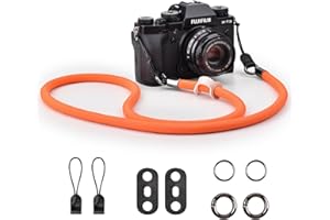 VOVMOEYA Camera Strap for DSLR,Universal Camera Neck Shoulder Strap for Fujifilm X100VI XT5 for Nikon Zf Z8 Z30 for Canon EOS R6 R10 R50 for Sony A6400 A6700 A7C II A7IV - Orange
