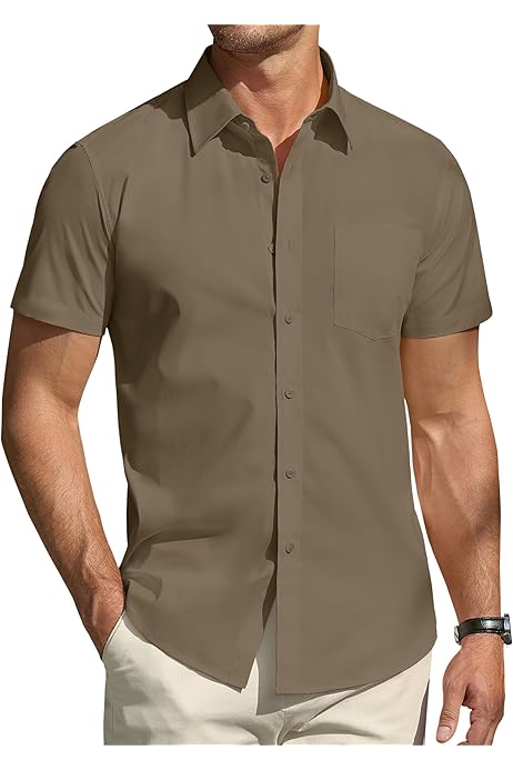 Chemisette Homme Manche Courte Chemise Manches Courtes à Fleurs