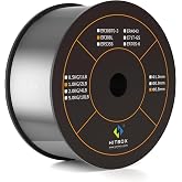 HITBOX 0.8mm ER308L Stainless Steel MIG Thread,1kg Solid Thread Spool | Requires Ar+CO₂ Protection Gas, for MIG Welding, Meta