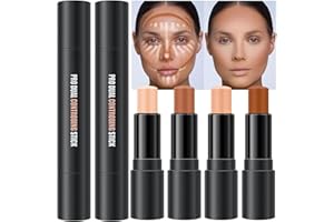 Lilbitty 4 Farben Konturenstift Make-up Set Concealer Stick Creme Konturierung Konturenpalette Make-up Kit für Anfänger Nasen-Bronzer Stick Flüssigkontur Gesicht Highlighter Make-up